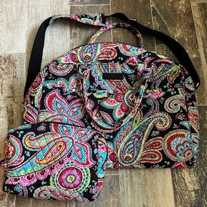 Vera Bradley Carry-on and Large Cosmetic Bag